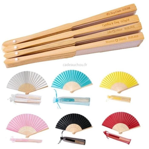 eventail soie cadeau invite mariage